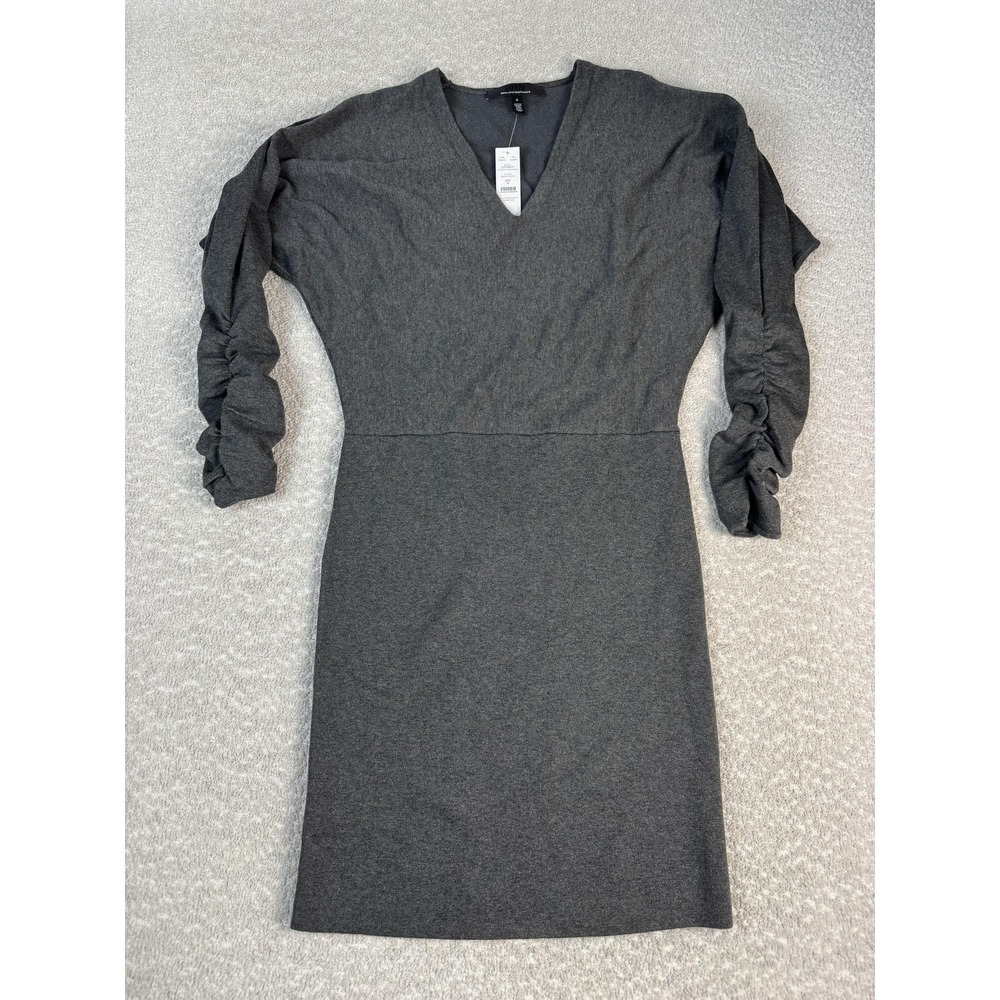 White House Black Market Dress Womens Small Gray Dolman Sleeve Sweater 570358057
